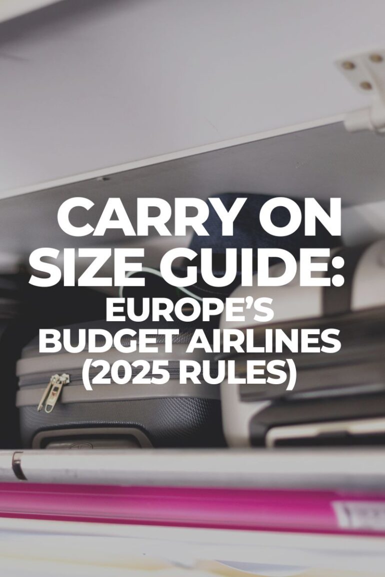 Carry On Size Guide for Europe’s Budget Airlines (2025 Rules)