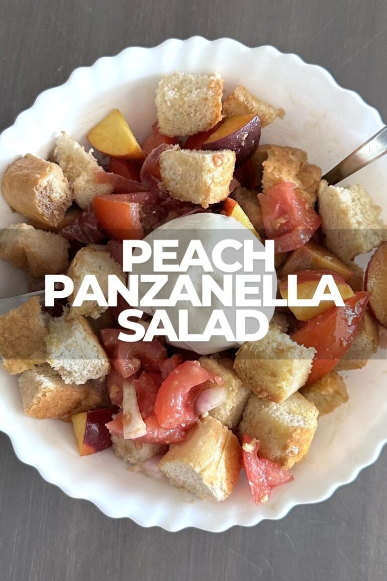 Peach Panzanella Salad:  A Twist on the Tuscan Classic