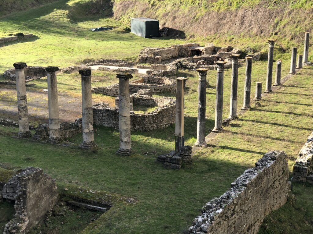 Ancient Roman ruins in Volterra Tuscany
