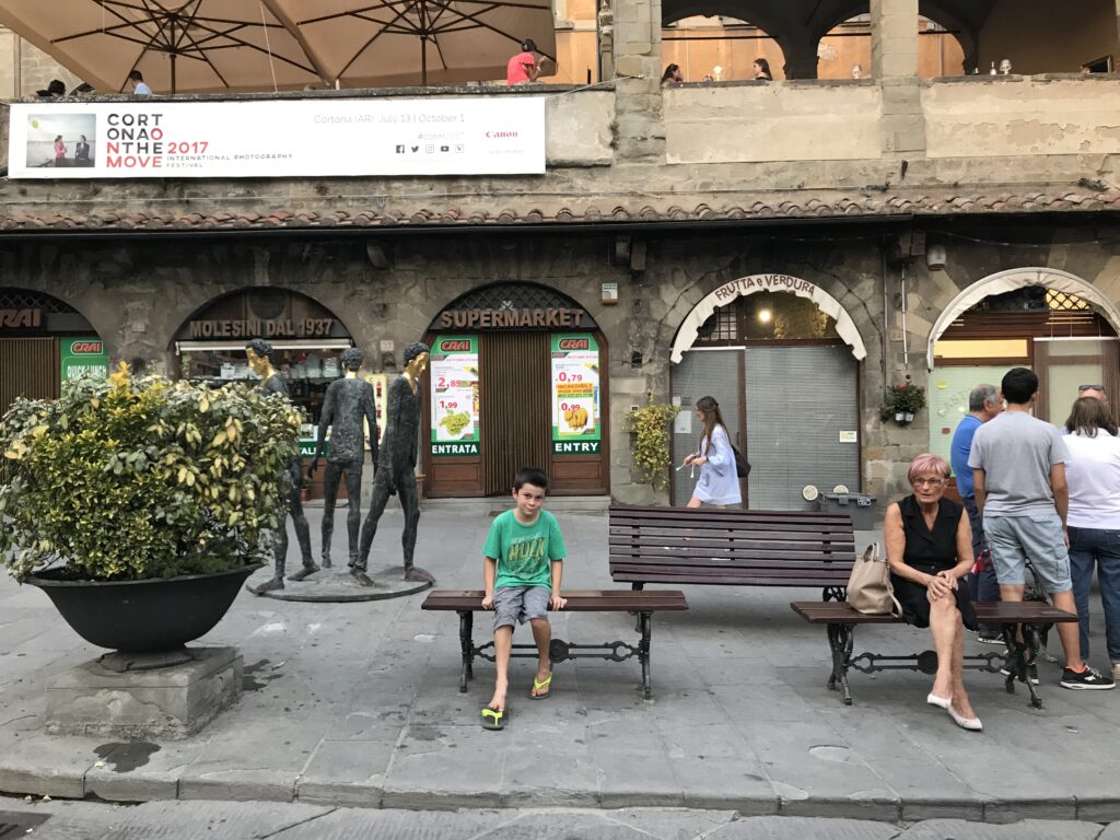 Piazza della Repubblica, Cortona's main square with Palazzo Comunale in the background
