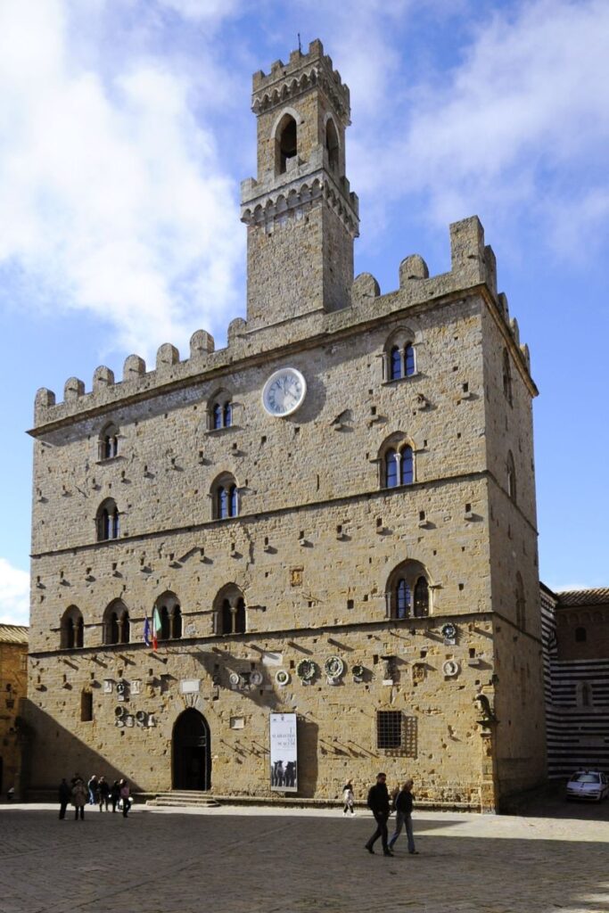 Palazzo dei Priori and tower in Piazza dei Priori Volterra