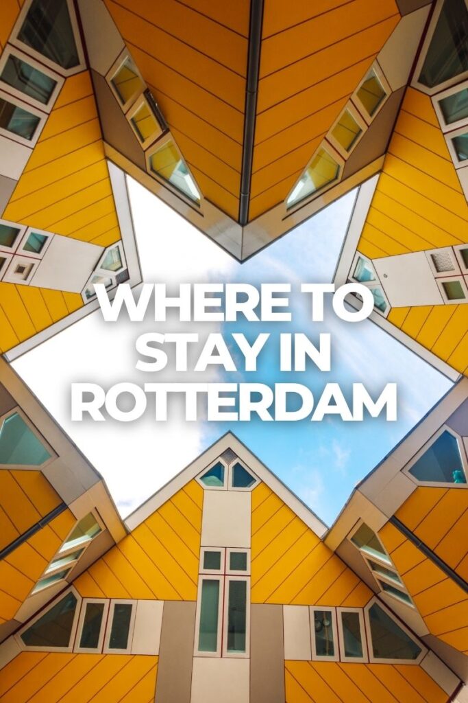 Yellow Cube Houses in Rotterdam, Netherlands