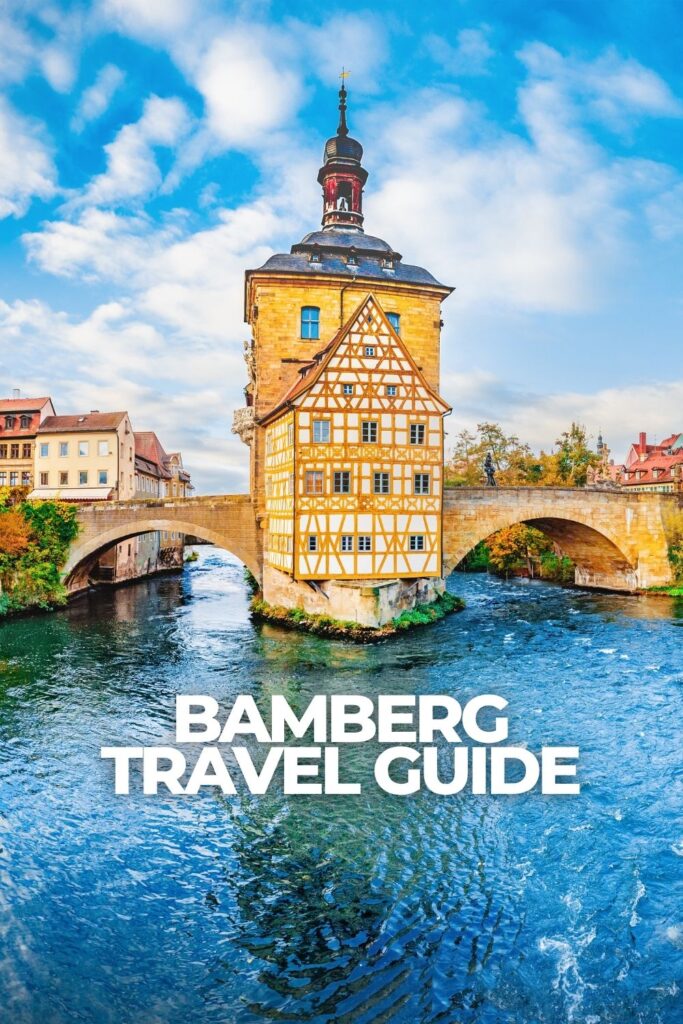 Altes Rathaus, Bamberg’s historic old town hall, built in the Regnitz River in Bamberg, Germany