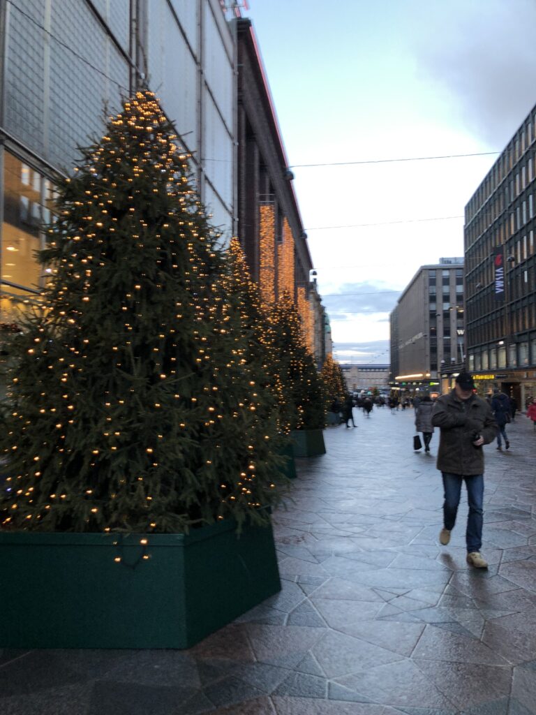 Christmas lights in Helsinki